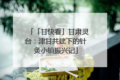 「甘快看」甘肃灵台：津甘共建下的针灸小镇振兴记