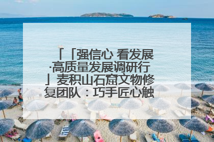 「强信心 看发展·高质量发展调研行」麦积山石窟文物修复团队：巧手匠心触摸“光阴的故事”