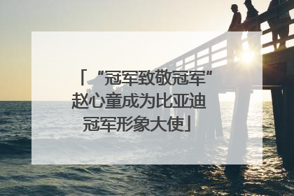 “冠军致敬冠军” 赵心童成为比亚迪冠军形象大使