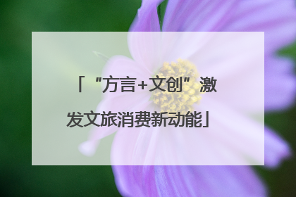“方言+文创”激发文旅消费新动能