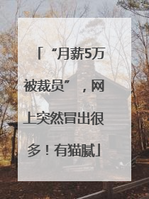 “月薪5万被裁员”，网上突然冒出很多！有猫腻
