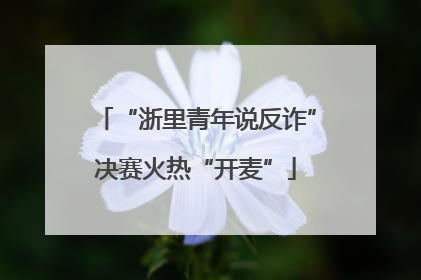 “浙里青年说反诈”决赛火热“开麦”