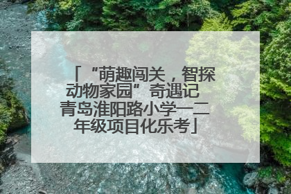 “萌趣闯关，智探动物家园”奇遇记 青岛淮阳路小学一二年级项目化乐考
