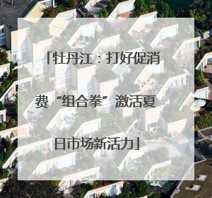 牡丹江：打好促消费“组合拳”激活夏日市场新活力