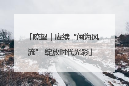 瞭望｜赓续“闽海风流” 绽放时代光彩
