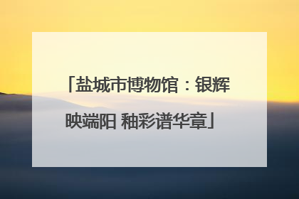 盐城市博物馆：银辉映端阳 釉彩谱华章