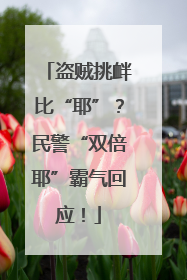 盗贼挑衅比“耶”？民警“双倍耶”霸气回应！