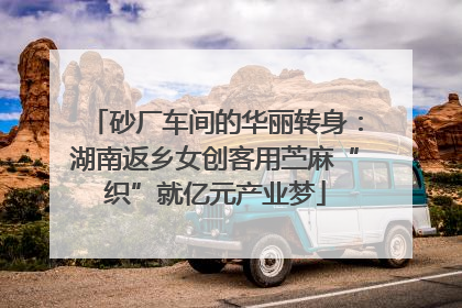 砂厂车间的华丽转身：湖南返乡女创客用苎麻“织”就亿元产业梦