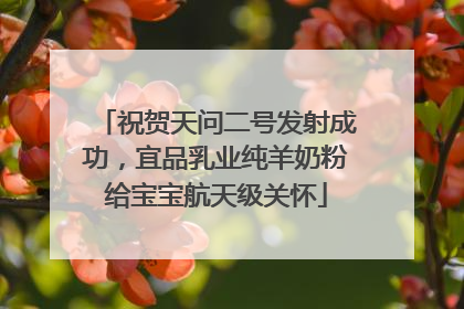 祝贺天问二号发射成功，宜品乳业纯羊奶粉给宝宝航天级关怀