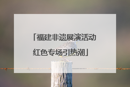 福建非遗展演活动红色专场引热潮