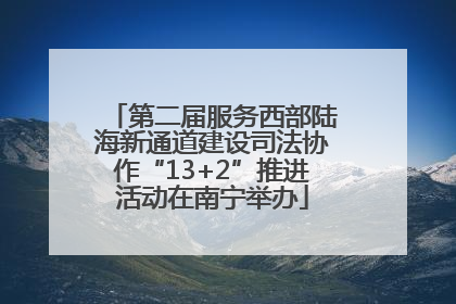 第二届服务西部陆海新通道建设司法协作“13+2”推进活动在南宁举办