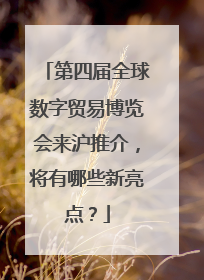 第四届全球数字贸易博览会来沪推介，将有哪些新亮点？