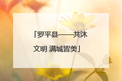 罗平县——共沐文明 满城皆美