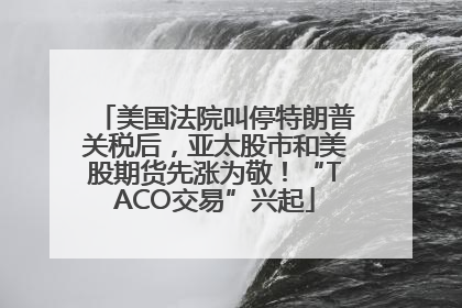 美国法院叫停特朗普关税后，亚太股市和美股期货先涨为敬！“TACO交易”兴起