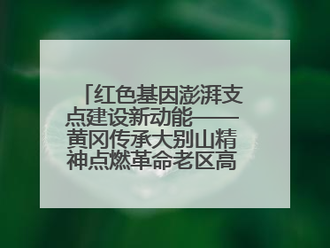 红色基因澎湃支点建设新动能——黄冈传承大别山精神点燃革命老区高质量发展新引擎