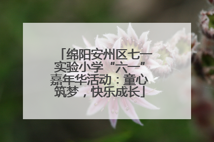 绵阳安州区七一实验小学“六一”嘉年华活动：童心筑梦，快乐成长