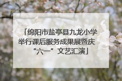 绵阳市盐亭县九龙小学举行课后服务成果展暨庆“六一”文艺汇演