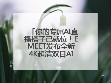 你的专属AI直播搭子已就位！EMEET发布全新4K超清双目AI智能云台摄像头
