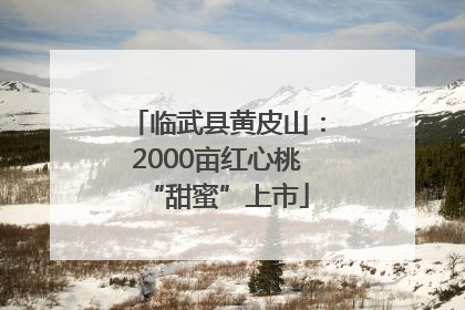 临武县黄皮山：2000亩红心桃“甜蜜”上市