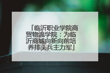 临沂职业学院商贸物流学院：为临沂商城向新向前培养排头兵主力军