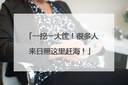 一挖一大筐！很多人来日照这里赶海！