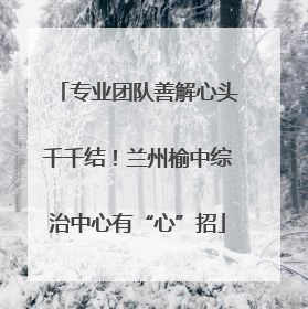 专业团队善解心头千千结！兰州榆中综治中心有“心”招