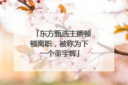 东方甄选主播顿顿离职，被称为下一个董宇辉