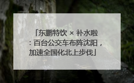 东鹏特饮 × 补水啦：百台公交车布阵沈阳，加速全国化北上步伐