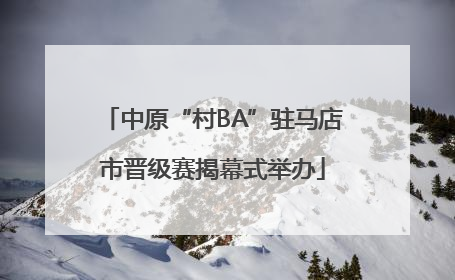 中原“村BA”驻马店市晋级赛揭幕式举办