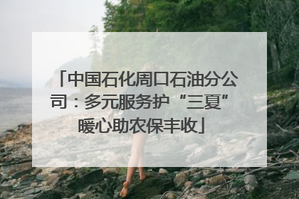 中国石化周口石油分公司：多元服务护“三夏” 暖心助农保丰收