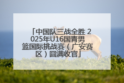 中国队三战全胜 2025年U16国青男篮国际挑战赛（广安赛区）圆满收官