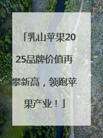 乳山苹果2025品牌价值再攀新高，领跑苹果产业！