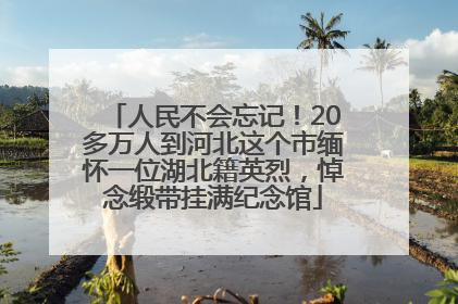人民不会忘记！20多万人到河北这个市缅怀一位湖北籍英烈，悼念缎带挂满纪念馆