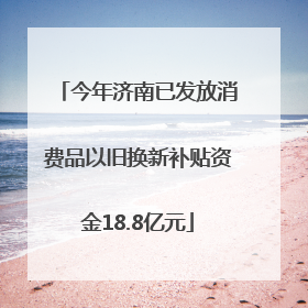 今年济南已发放消费品以旧换新补贴资金18.8亿元