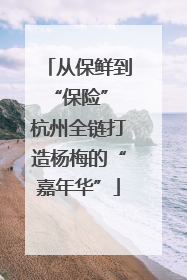 从保鲜到“保险” 杭州全链打造杨梅的“嘉年华”
