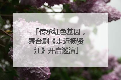 传承红色基因，舞台剧《走近杨贤江》开启巡演