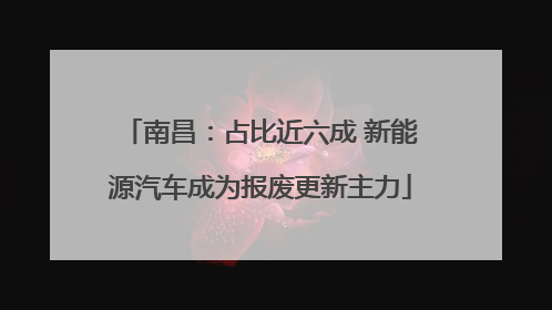 南昌：占比近六成 新能源汽车成为报废更新主力