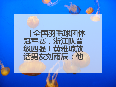 全国羽毛球团体冠军赛，浙江队晋级四强！黄雅琼放话男友刘雨辰：他敢上场，我一个劲遛他