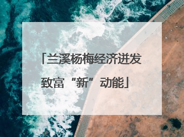 兰溪杨梅经济迸发致富“新”动能