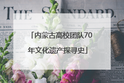 内蒙古高校团队70年文化遗产探寻史