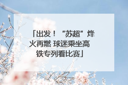 出发！“苏超”烽火再燃 球迷乘坐高铁专列看比赛