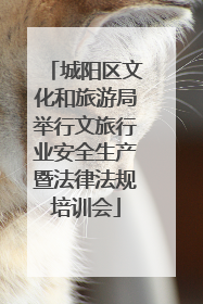 城阳区文化和旅游局举行文旅行业安全生产暨法律法规培训会