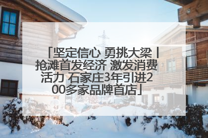 坚定信心 勇挑大梁丨抢滩首发经济 激发消费活力 石家庄3年引进200多家品牌首店