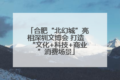 合肥“北幻城”亮相深圳文博会 打造“文化+科技+商业”消费场景