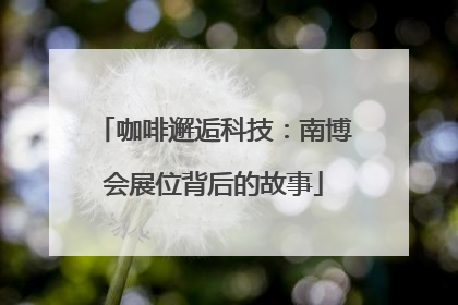 咖啡邂逅科技：南博会展位背后的故事