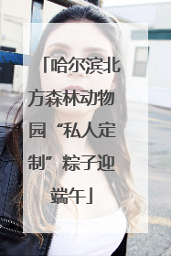 哈尔滨北方森林动物园“私人定制”粽子迎端午