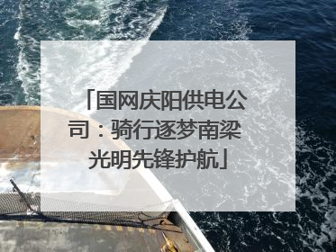 国网庆阳供电公司：骑行逐梦南梁 光明先锋护航