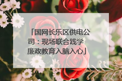 国网长乐区供电公司：现场联合践学 廉政教育入脑入心