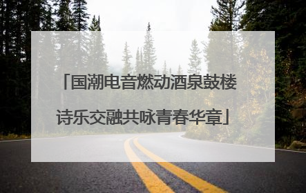 国潮电音燃动酒泉鼓楼 诗乐交融共咏青春华章