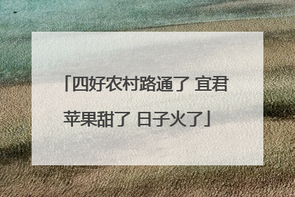 四好农村路通了 宜君苹果甜了 日子火了